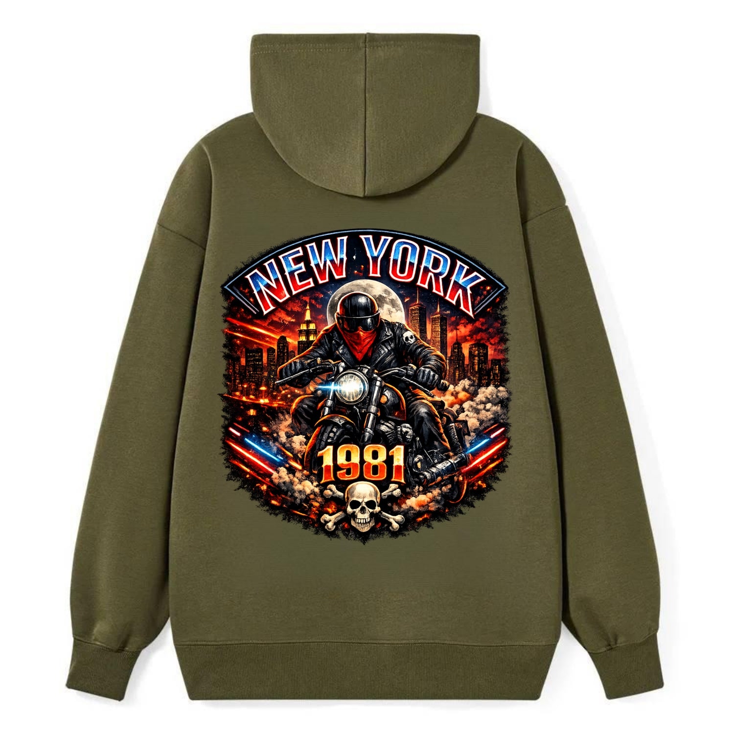 New York 1981 Biker - Classic Pullover Hoodie