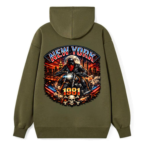 New York 1981 Biker - Classic Pullover Hoodie