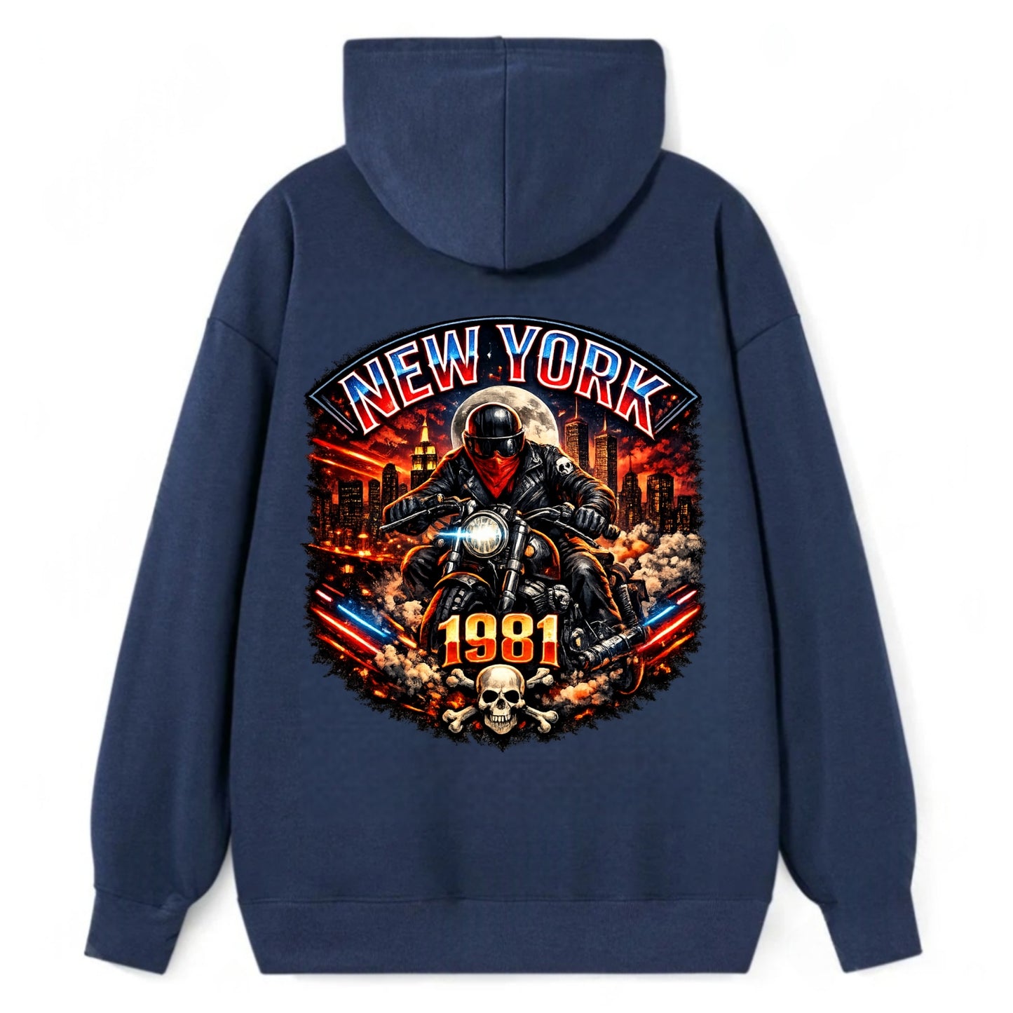 New York 1981 Biker - Classic Pullover Hoodie