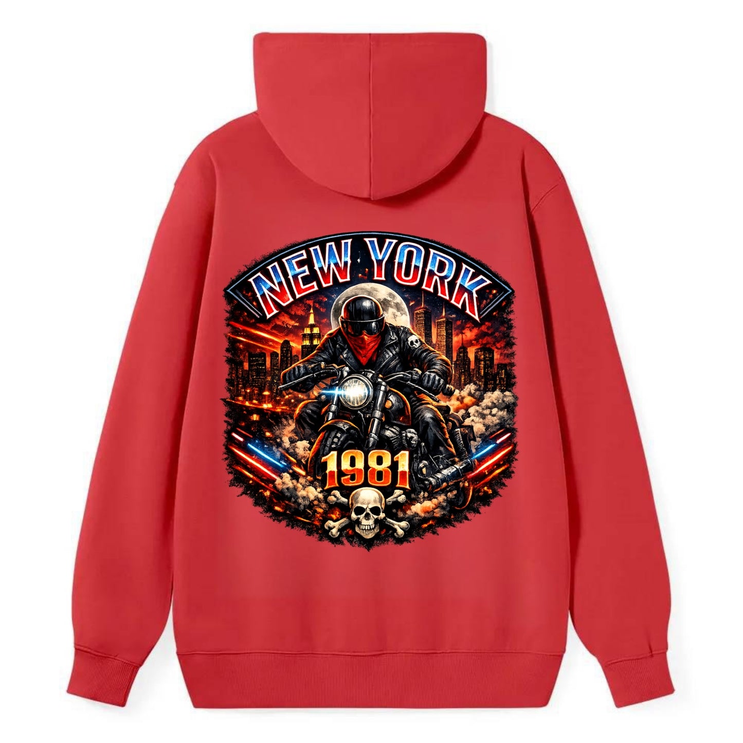 New York 1981 Biker - Classic Pullover Hoodie