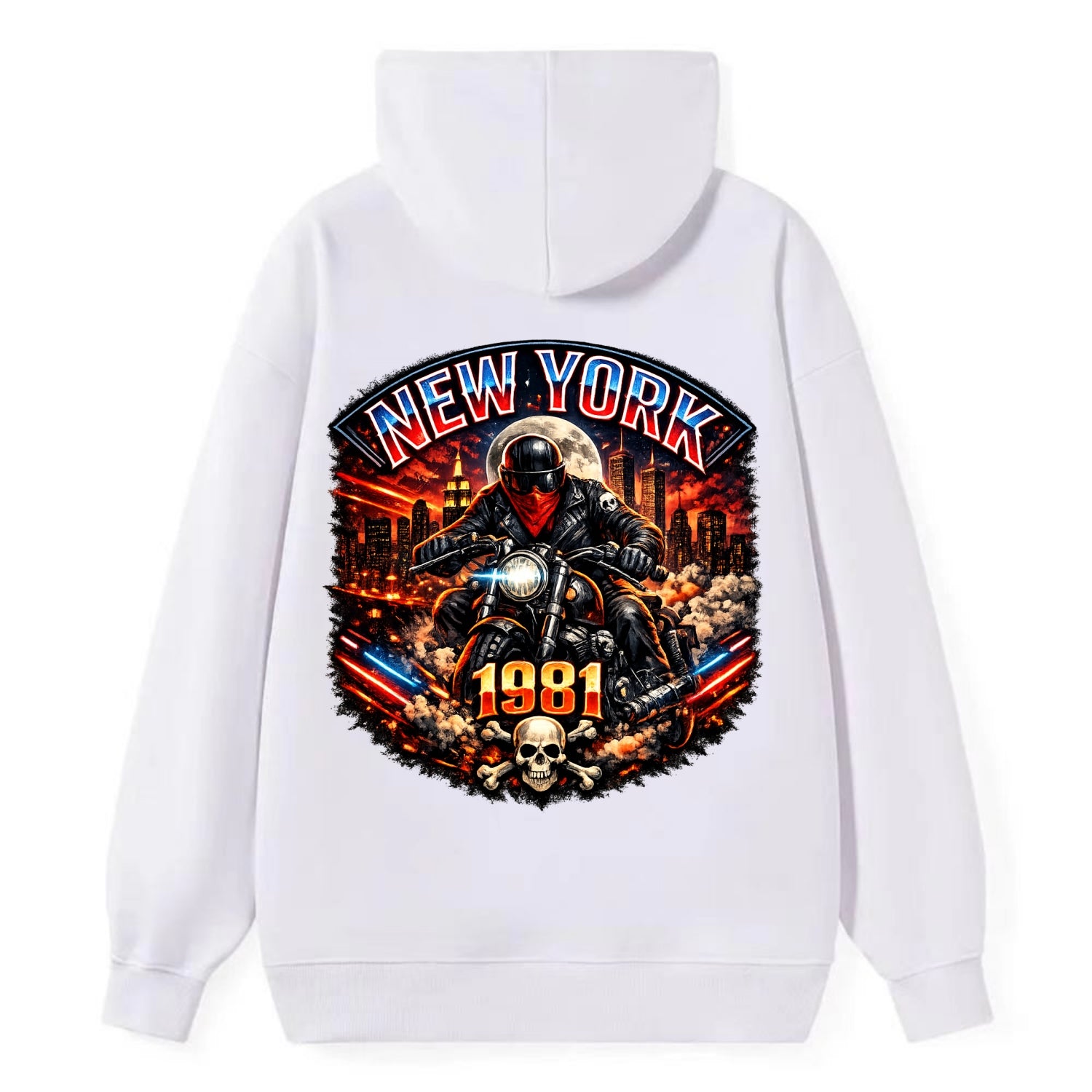New York 1981 Biker - Classic Pullover Hoodie