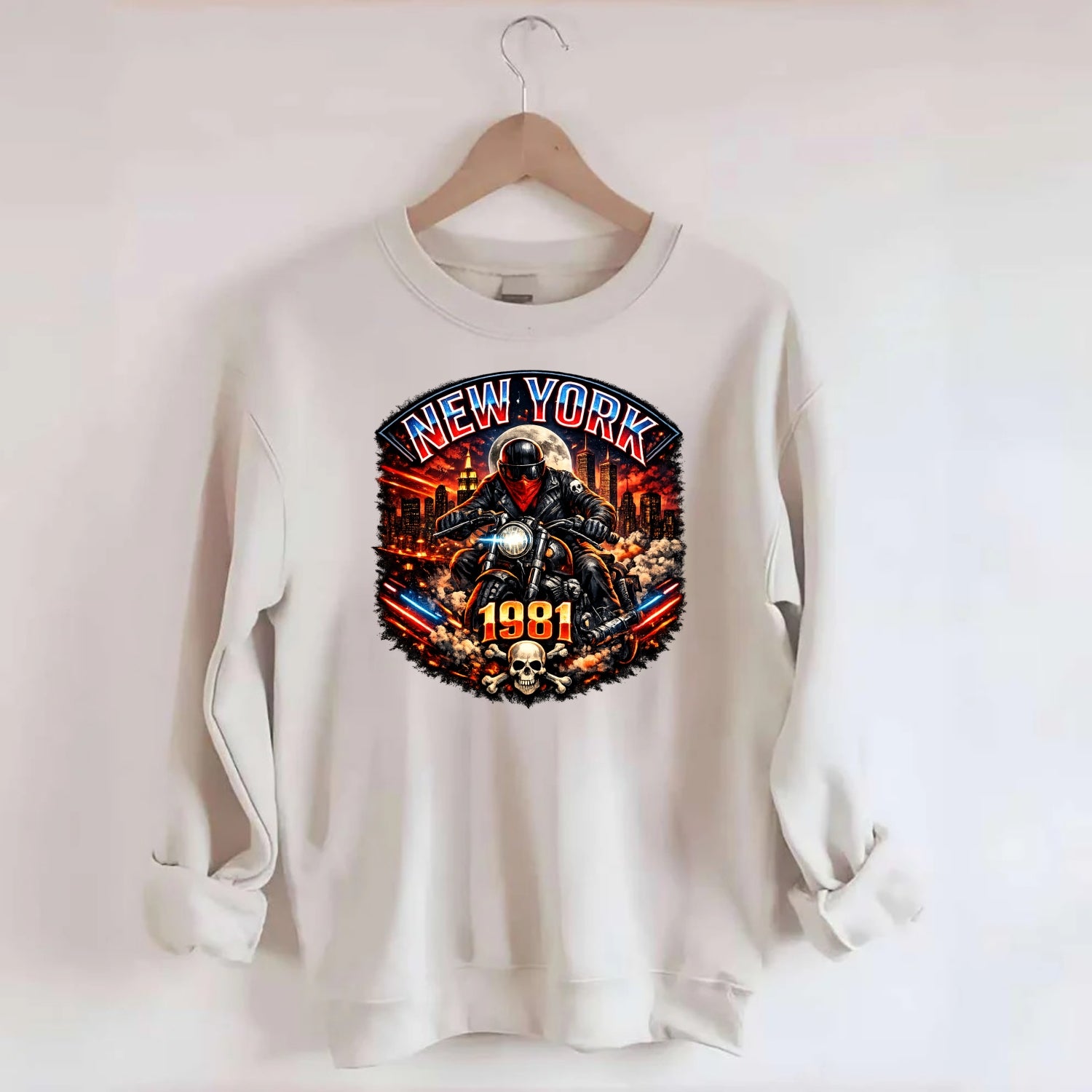 New York 1981 Biker - Crewneck Sweatshirt