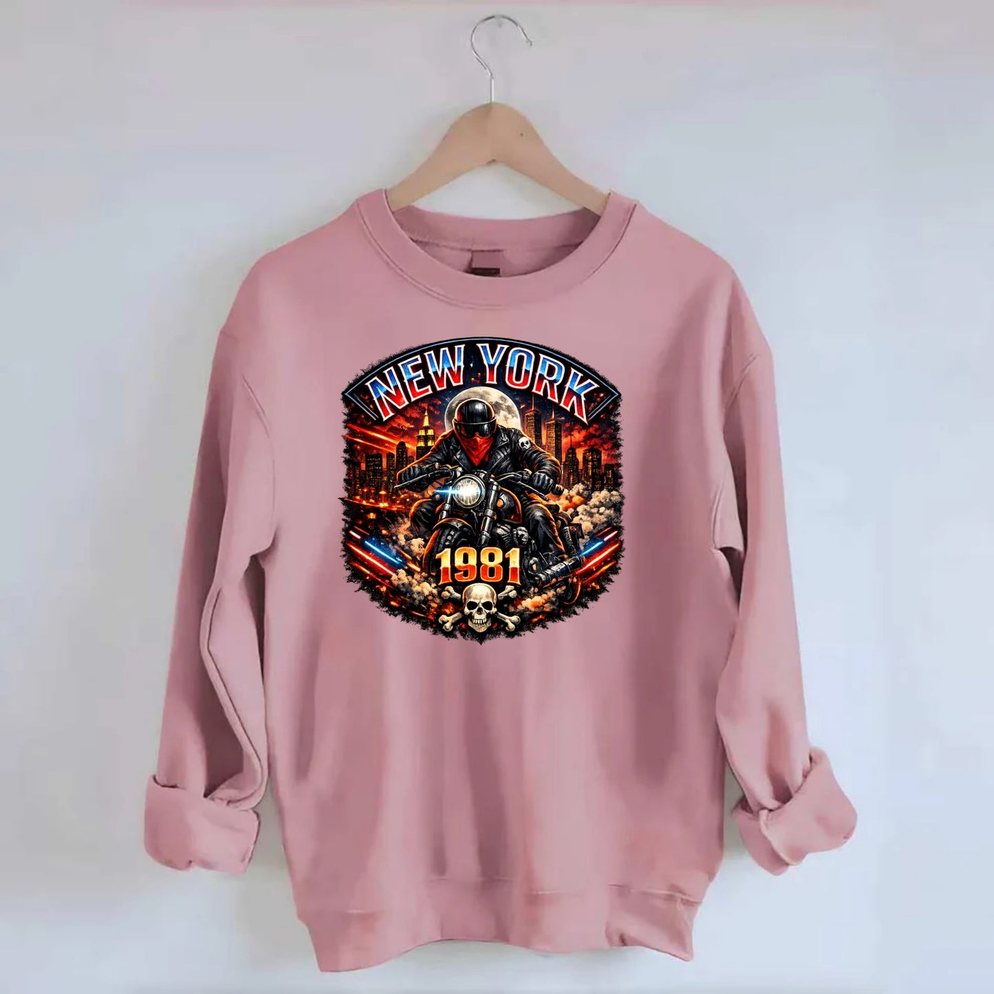 New York 1981 Biker - Crewneck Sweatshirt