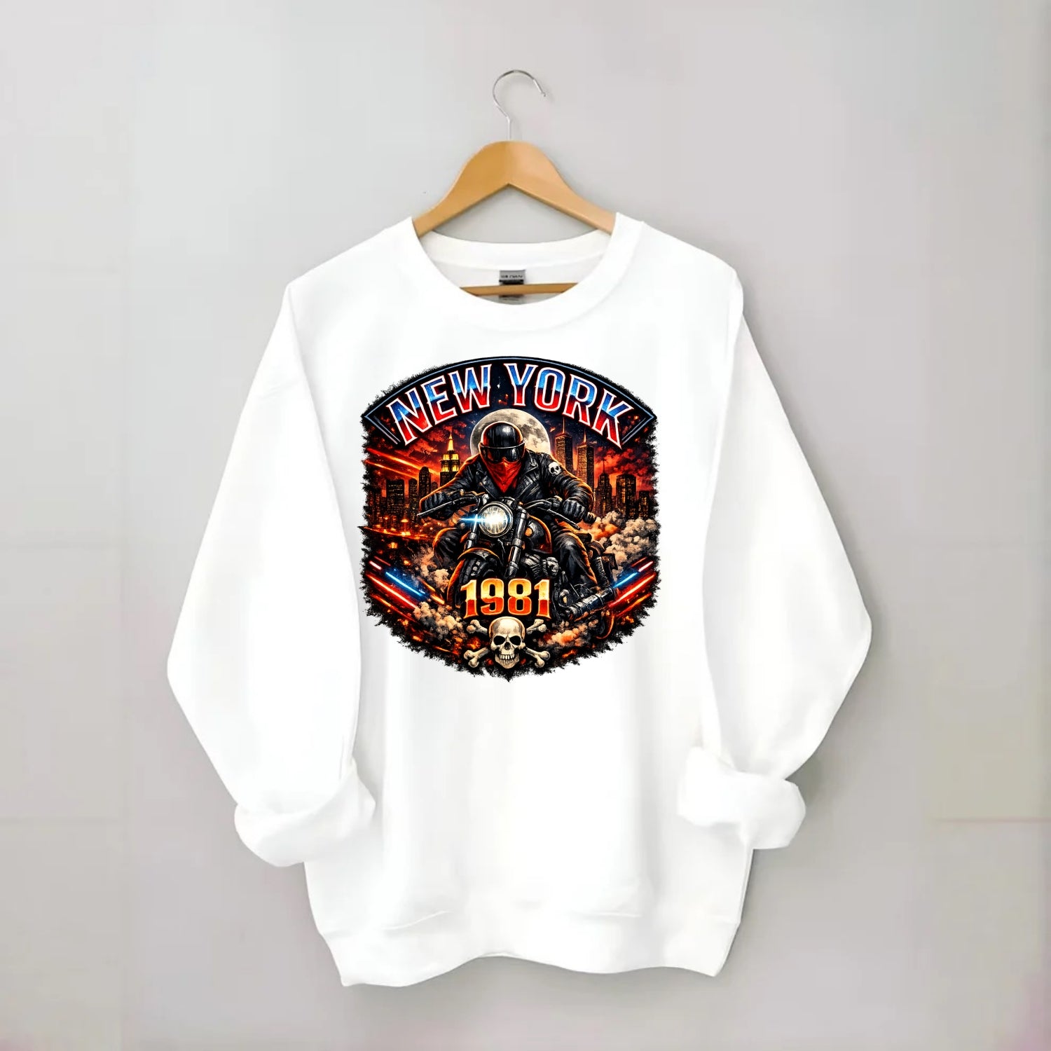 New York 1981 Biker - Crewneck Sweatshirt