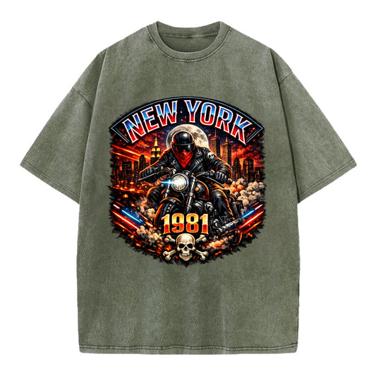 New York 1981 Biker - Vintage T-shirt