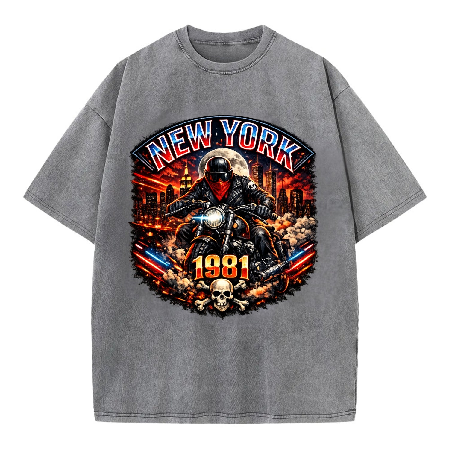 New York 1981 Biker - Vintage T-shirt