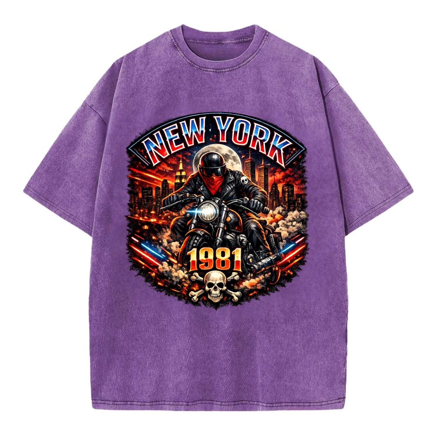 New York 1981 Biker - Vintage T-shirt