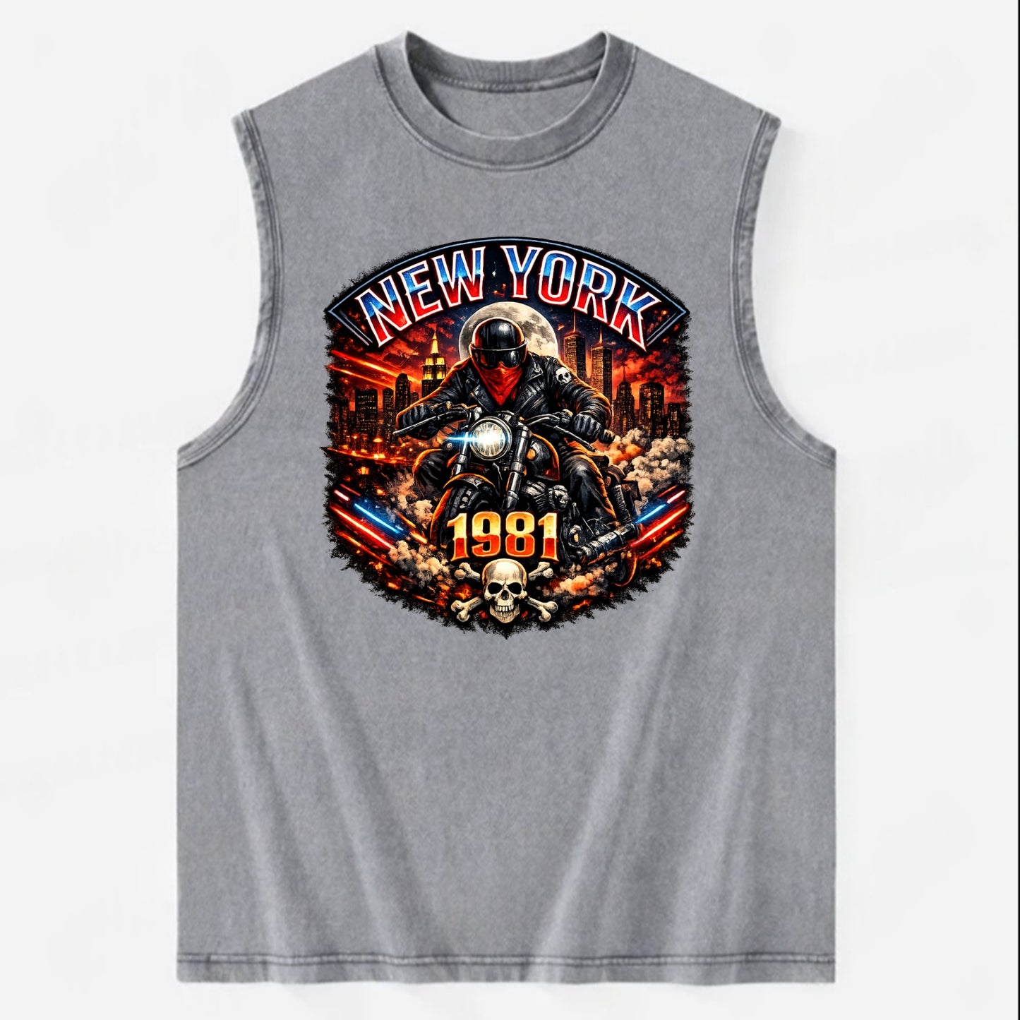 New York 1981 Biker - Vintage Washed Tank