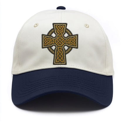 Celtic Cross  - Two Tone Cap - Navy