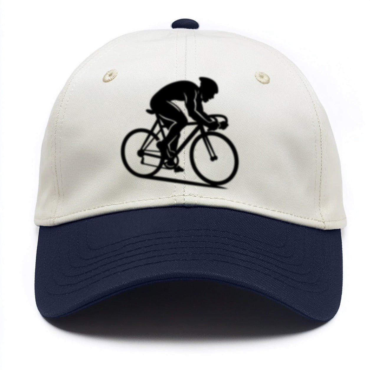 Sprint cyclist racing stance - Two Tone Cap - Navy