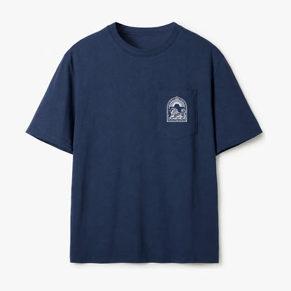 Persian Lion Arch Pocket T-Shirt – Navy
