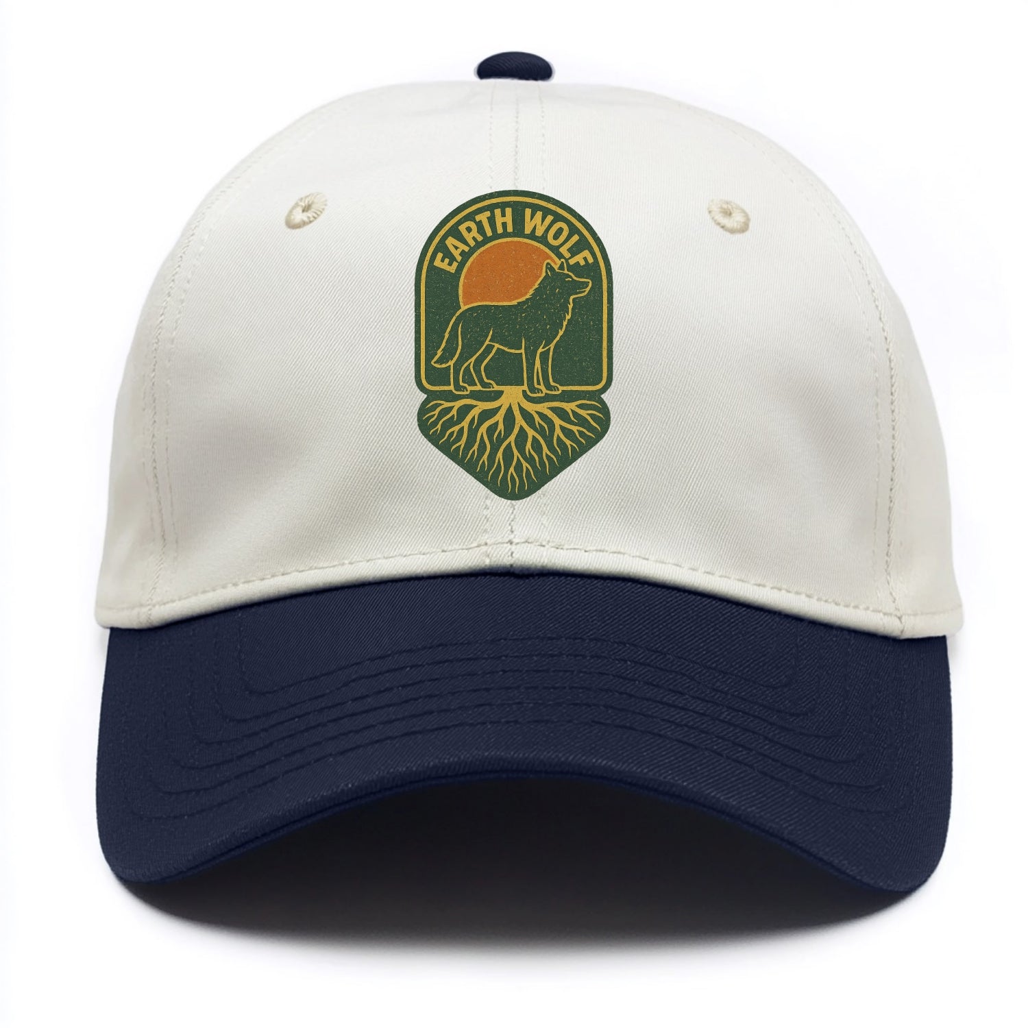 Earth Wolf Roots  - Two Tone Cap - Navy
