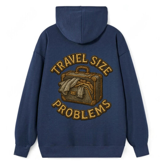 Travel Size Problems  - Classic Pullover Hoodie - Navy