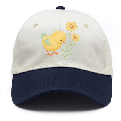Yellow Chick - Two Tone Cap - Navy