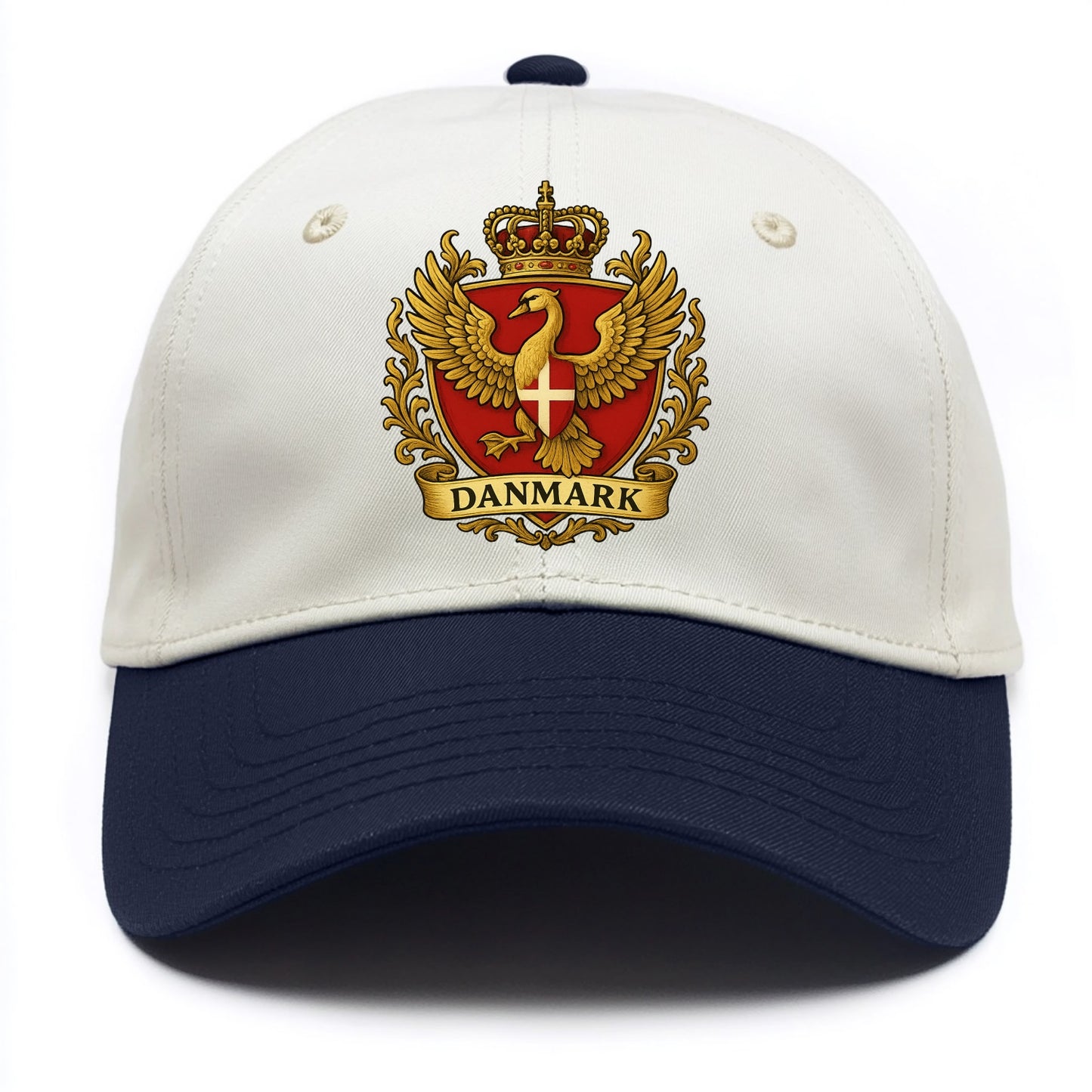 Denmark Heritage Badge  - Two Tone Cap - Navy