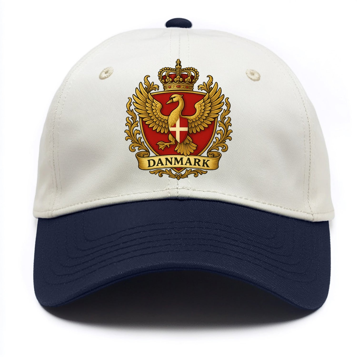 Denmark Heritage Badge  - Two Tone Cap - Navy
