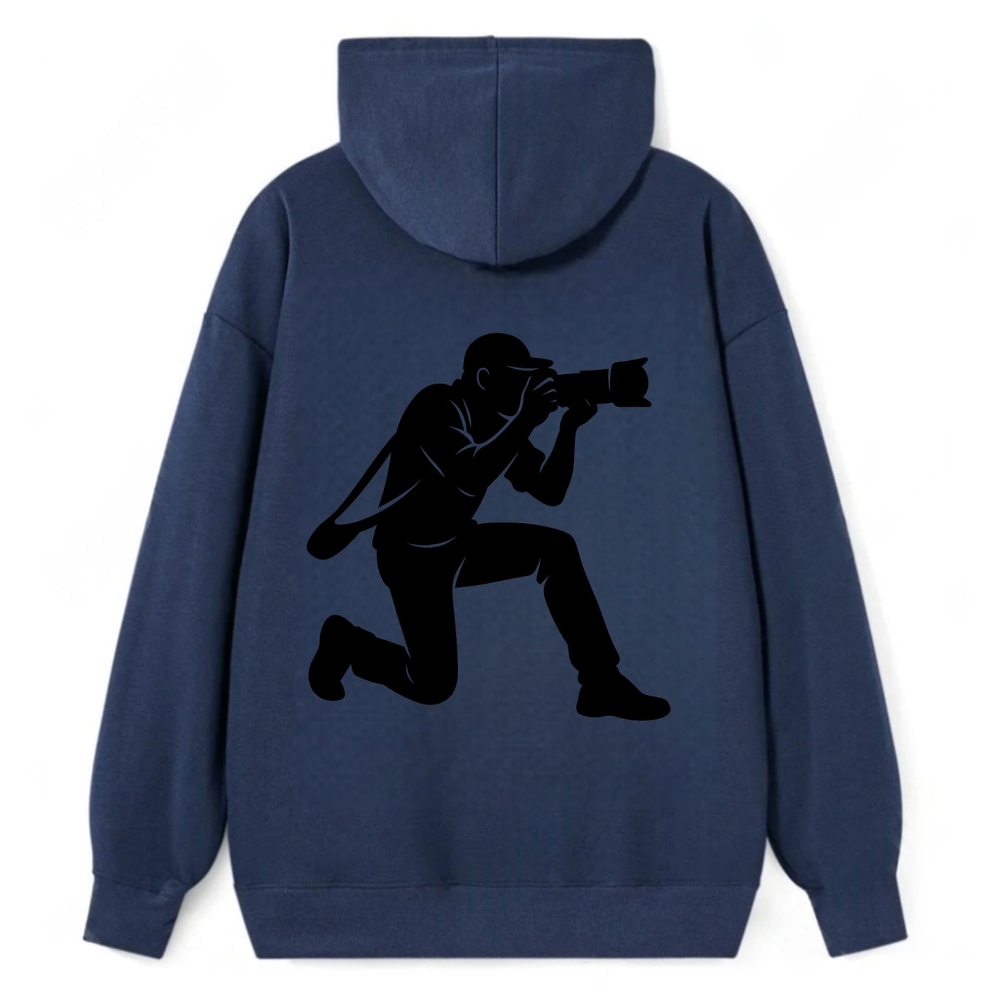 Photographer capturing perfect shot - Classic Pullover Hoodie - Navy