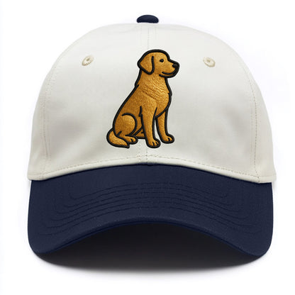 Golden Retriever - Contemporary geometri - Two Tone Cap - Navy