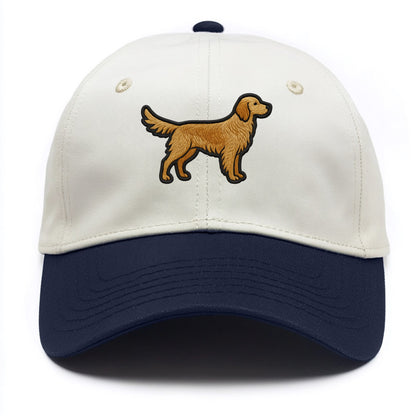English Setter - Trendy feathered design - Two Tone Cap - Navy