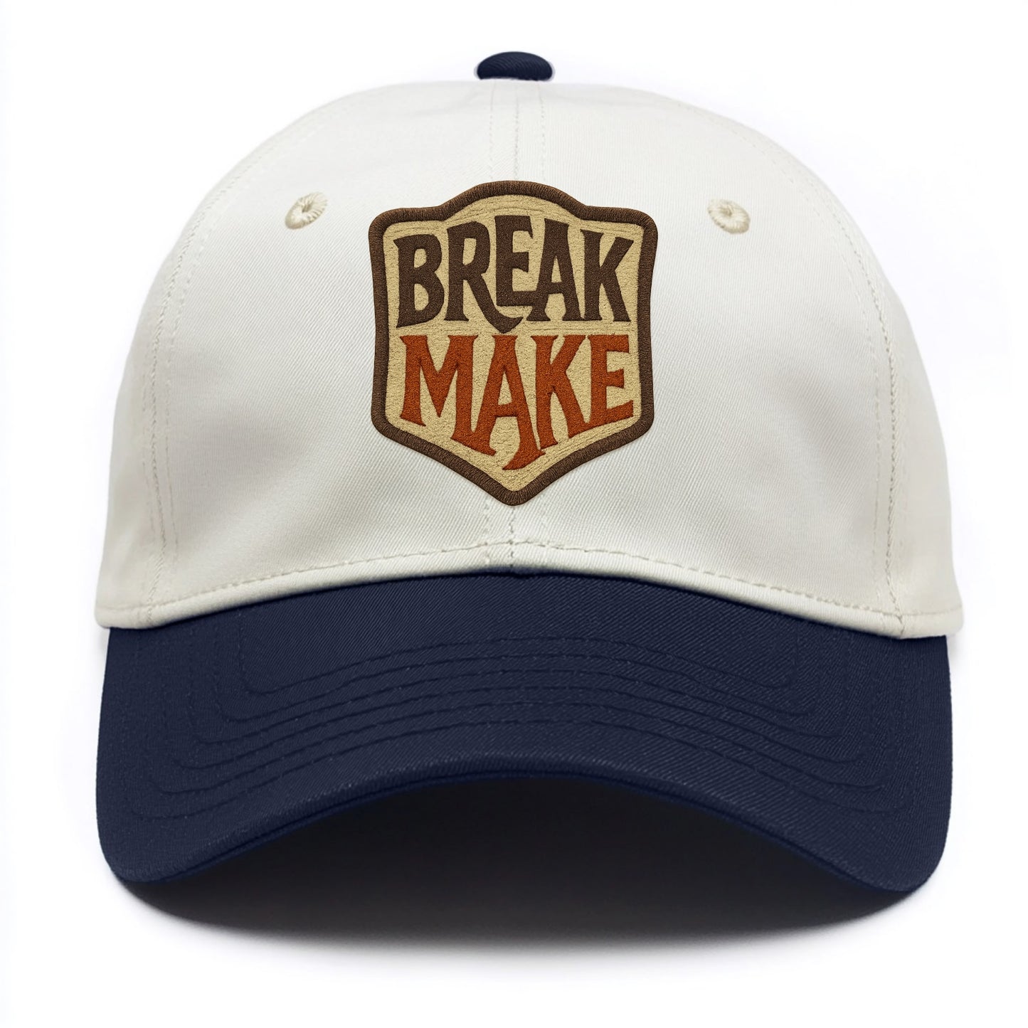 BREAK;MAKE THE RULES Rebel Red Snapback - Two Tone Cap - Navy