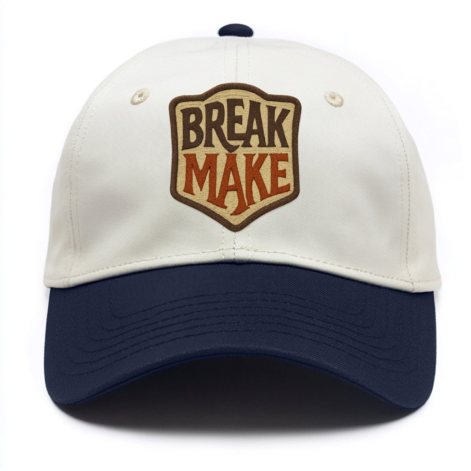 BREAK;MAKE THE RULES Rebel Red Snapback - Two Tone Cap - Navy