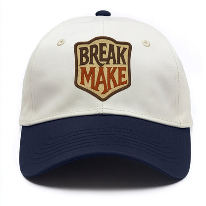 BREAK;MAKE THE RULES Rebel Red Snapback - Two Tone Cap - Navy