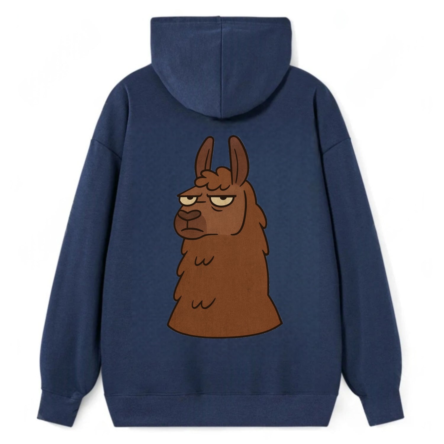 The Llama Judging Silently - Classic Pullover Hoodie - Navy