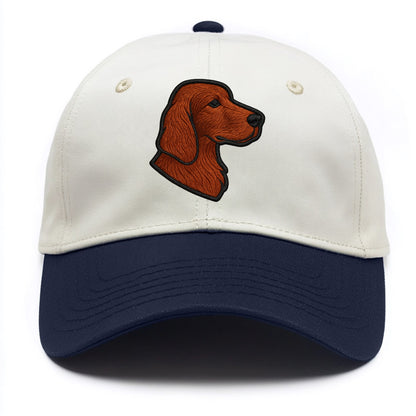Irish Setter - Contemporary red setter l - Two Tone Cap - Navy