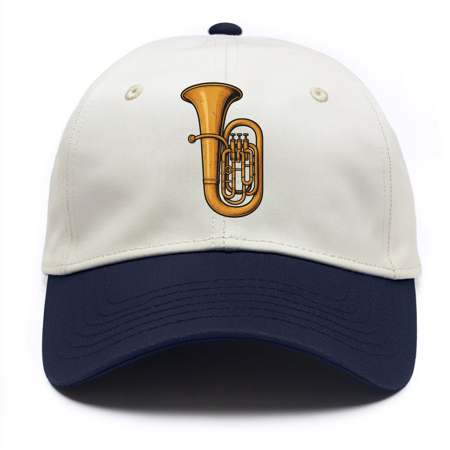 Tuba with large brass bell - Two Tone Cap - Navy