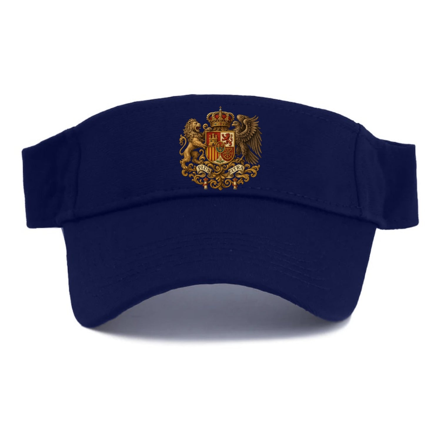 Spain Royal Logo (traditional Corona Real Española, Plus Ultra Banner, Premium Emblem) Visor - Navy
