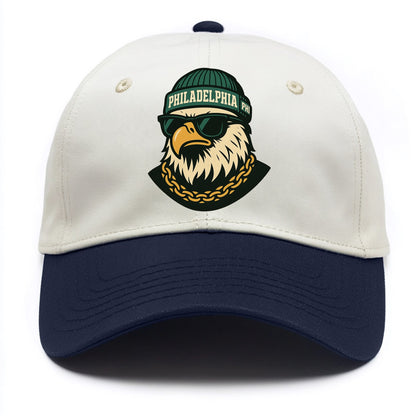 "eagle" "philadelphia" "phi" "green" "us East" - Two Tone Cap - Navy