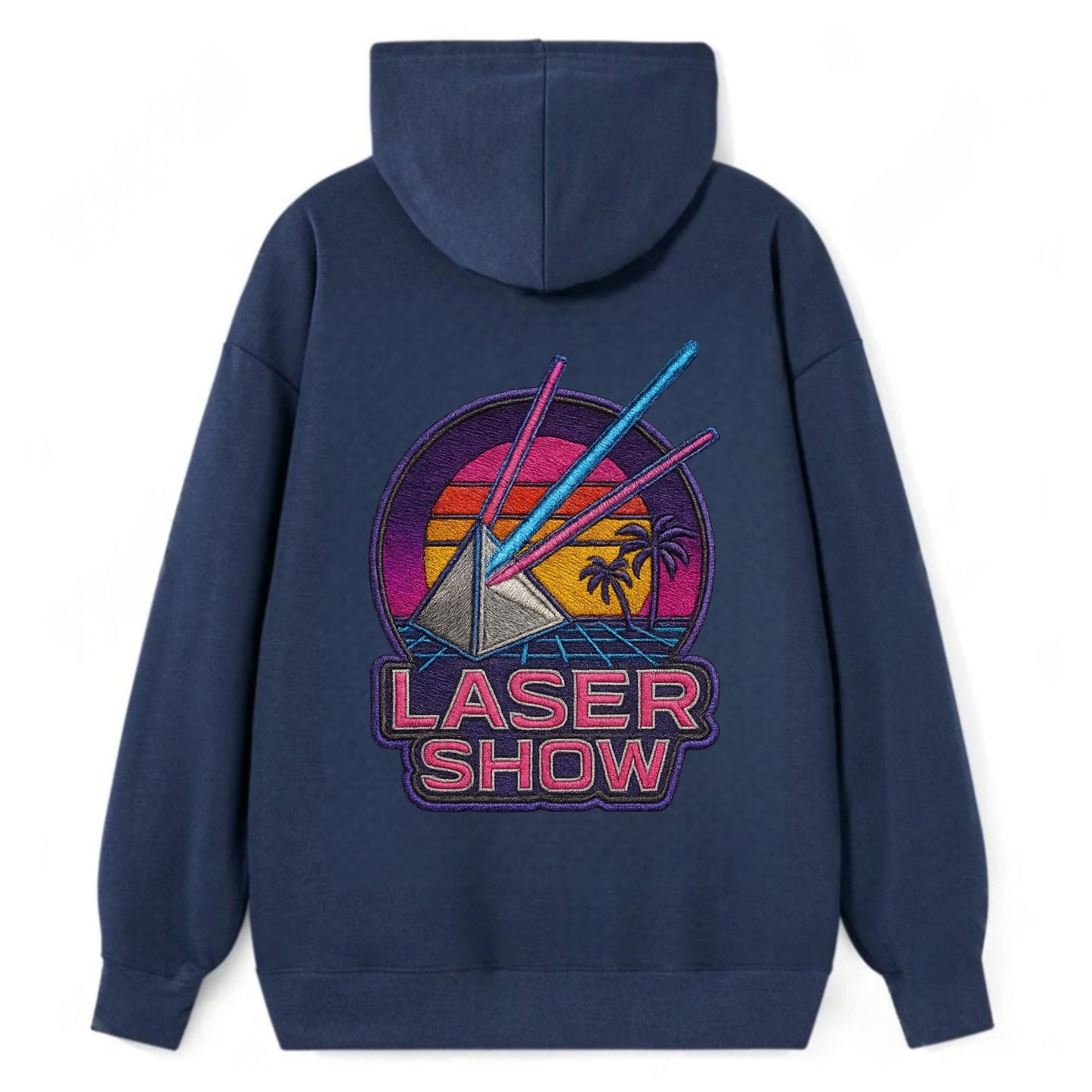 Laser Show - Classic Pullover Hoodie - Navy
