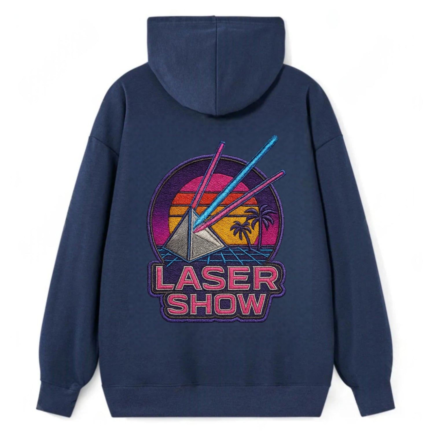 Laser Show - Classic Pullover Hoodie - Navy