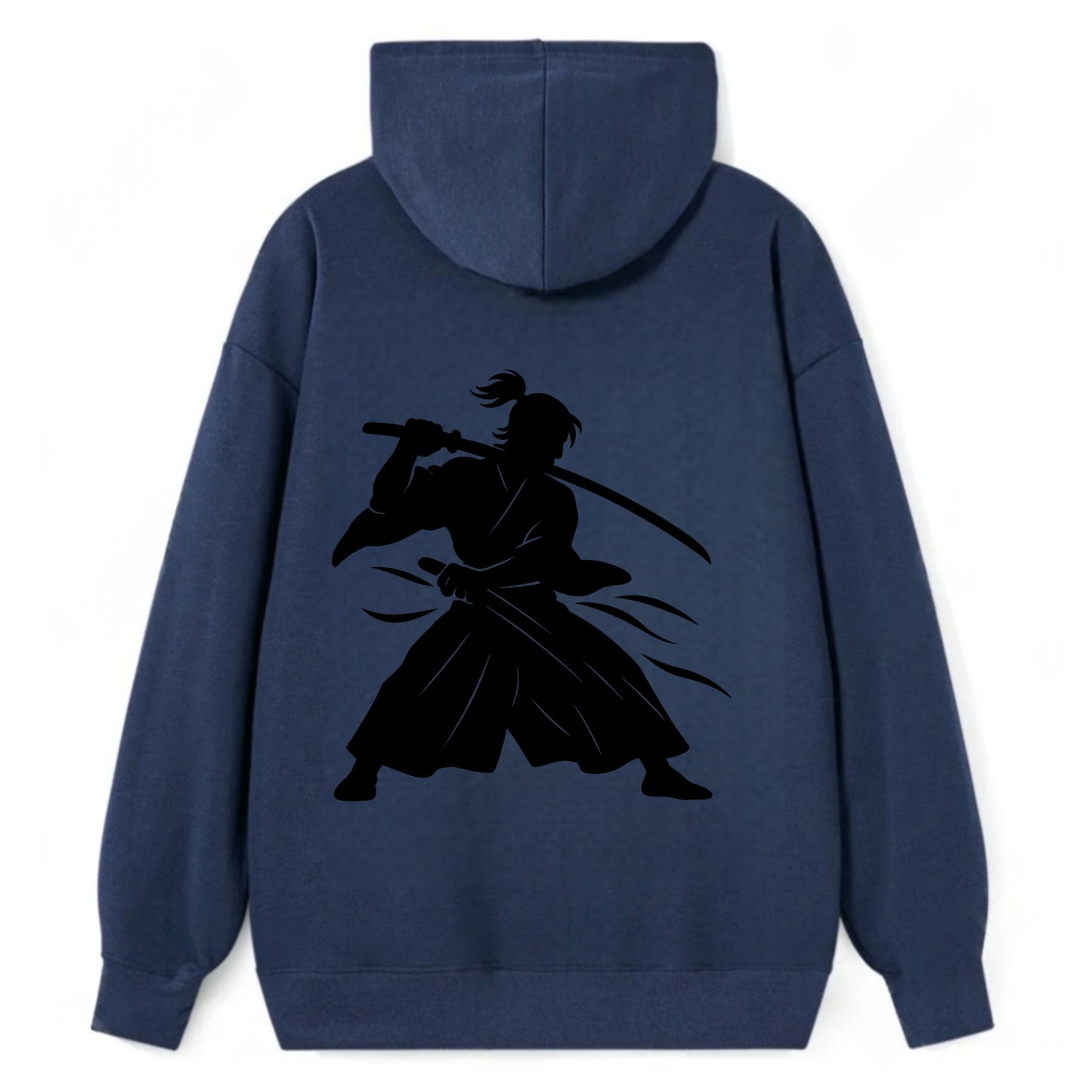 Japanese samurai sword draw - Classic Pullover Hoodie - Navy