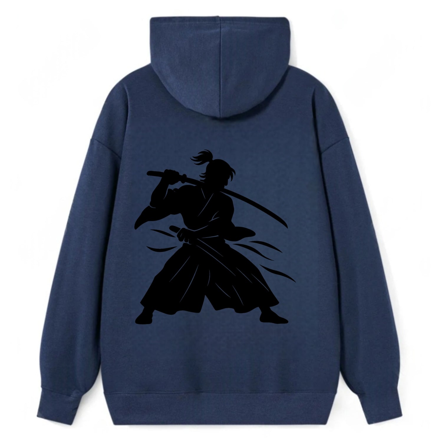 Japanese samurai sword draw - Classic Pullover Hoodie - Navy