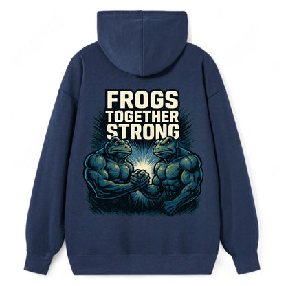 Frogs Together Strong 4 - Classic Pullover Hoodie - Navy