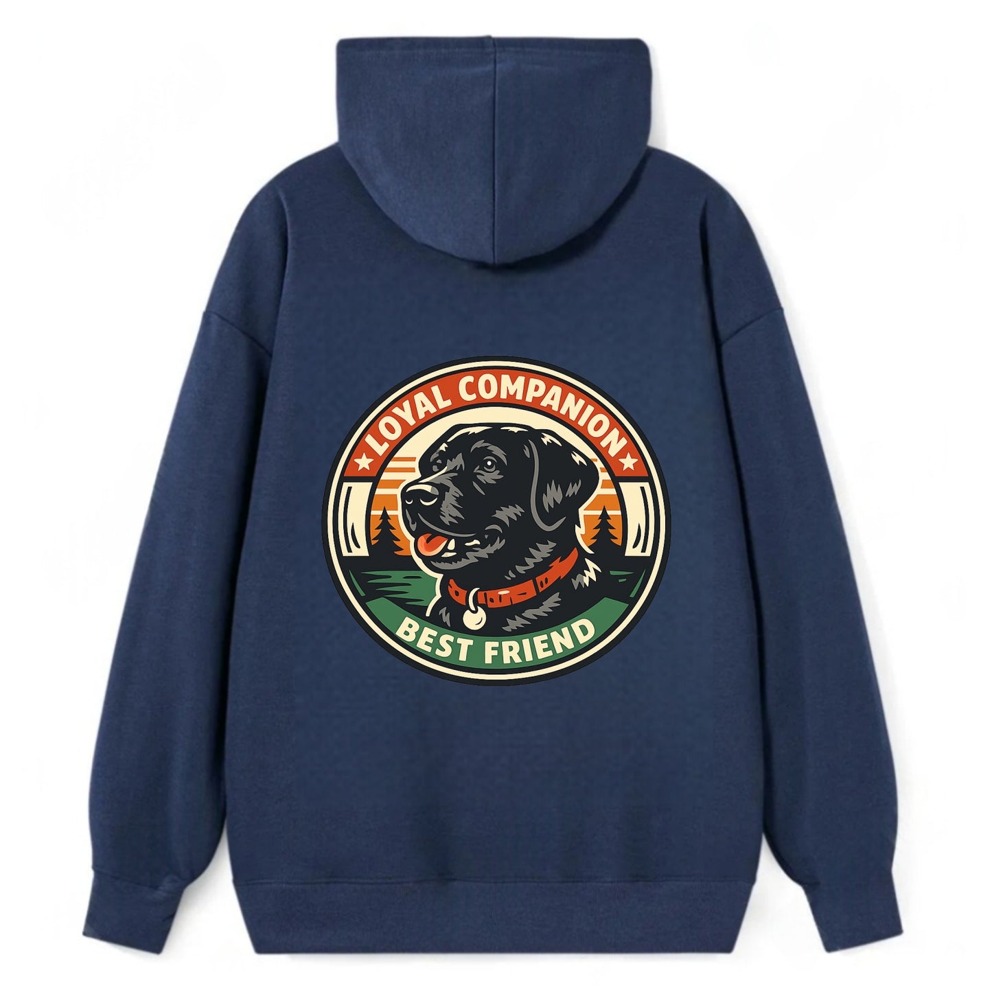 Noble Companion Emblem - Classic Pullover Hoodie - Navy