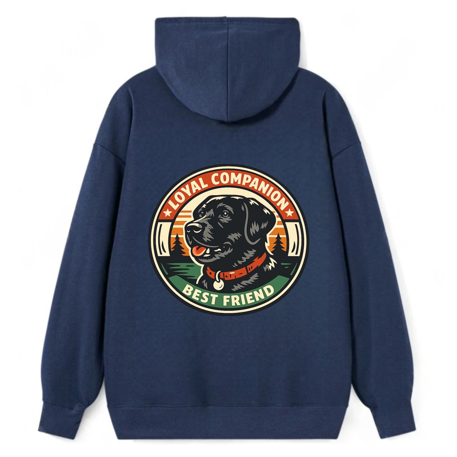 Noble Companion Emblem - Classic Pullover Hoodie - Navy