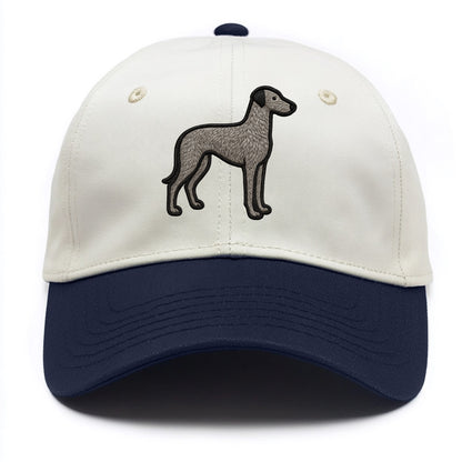 Scottish Deerhound - Trendy hound silhou - Two Tone Cap - Navy