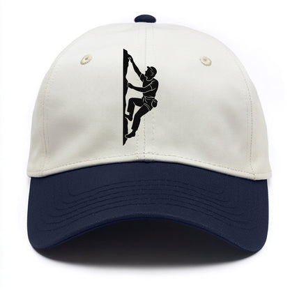 Rock climber reaching for the next hold - Two Tone Cap - Navy
