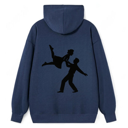 Swing dancers aerial lift - Classic Pullover Hoodie - Navy