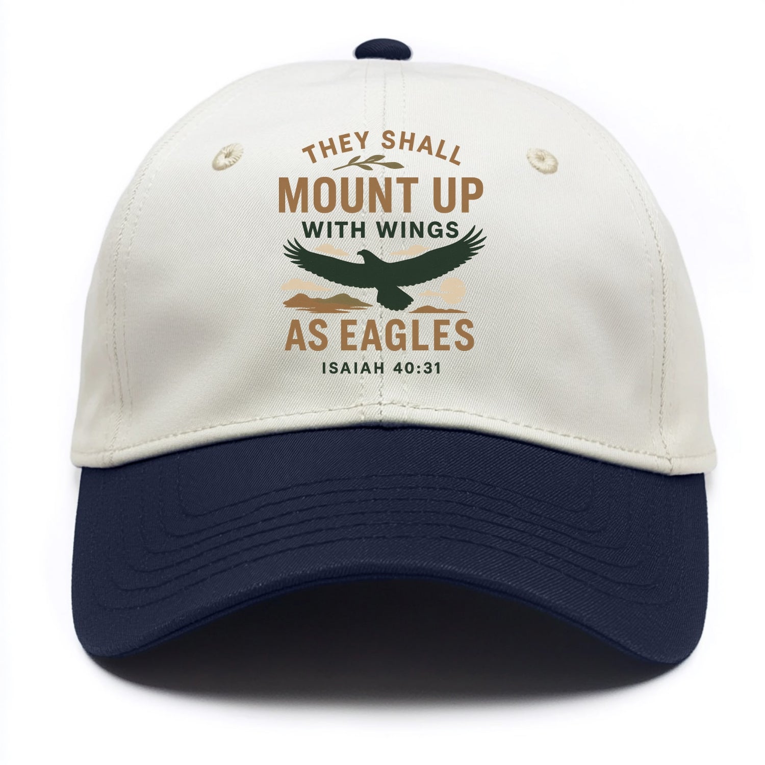 Isaiah 40:31 Eagle - Two Tone Cap - Navy