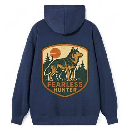 Fearless Hunter  - Classic Pullover Hoodie - Navy