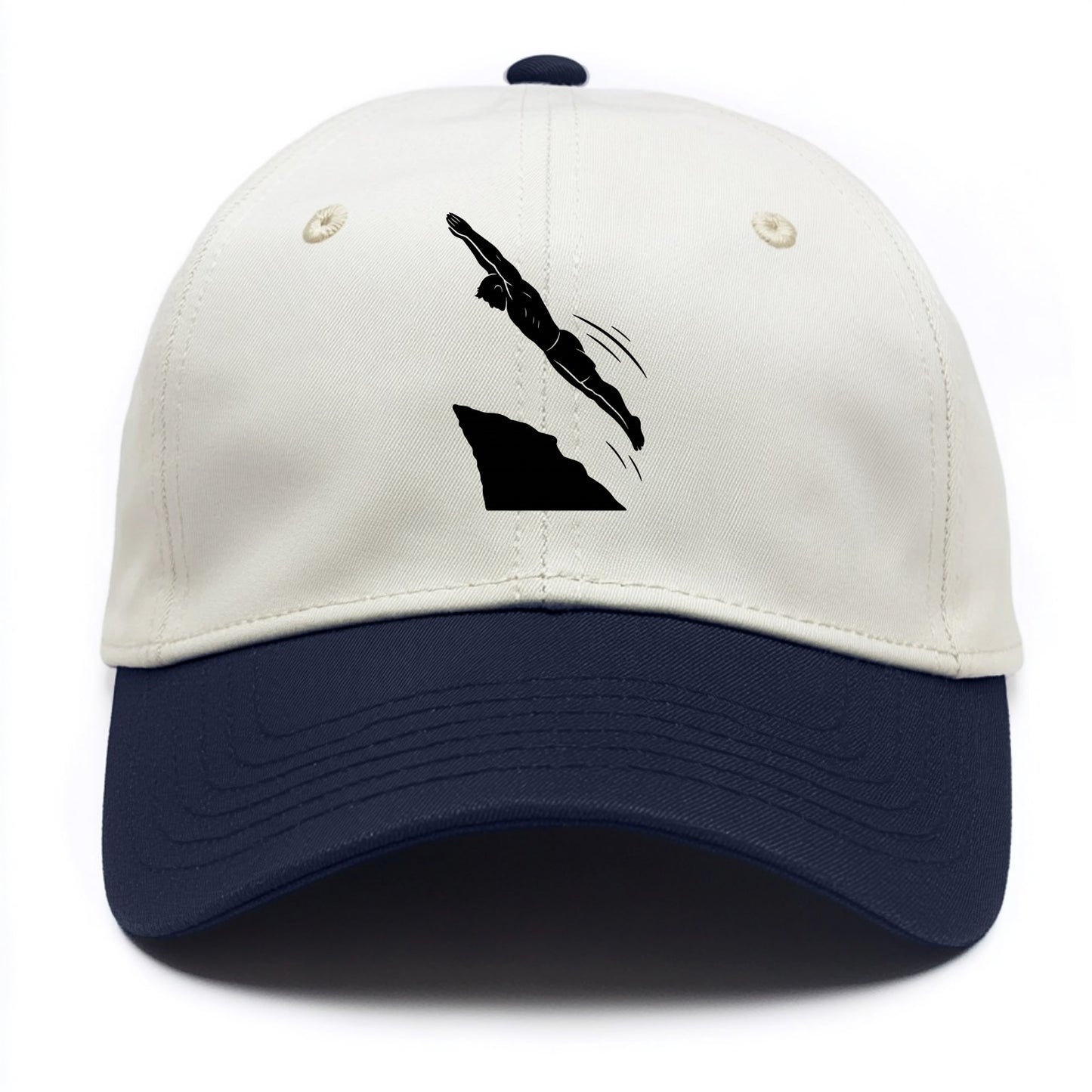 Cliff diver perfect form - Two Tone Cap - Navy