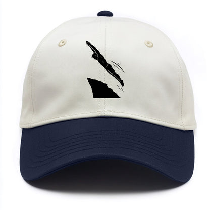 Cliff diver perfect form - Two Tone Cap - Navy