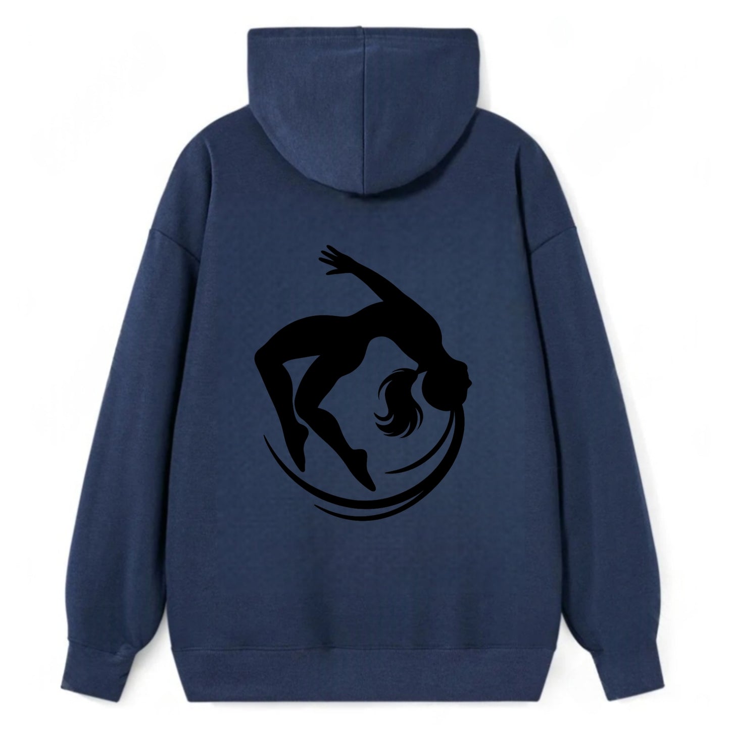 Gymnast mid-backflip rotation - Classic Pullover Hoodie - Navy