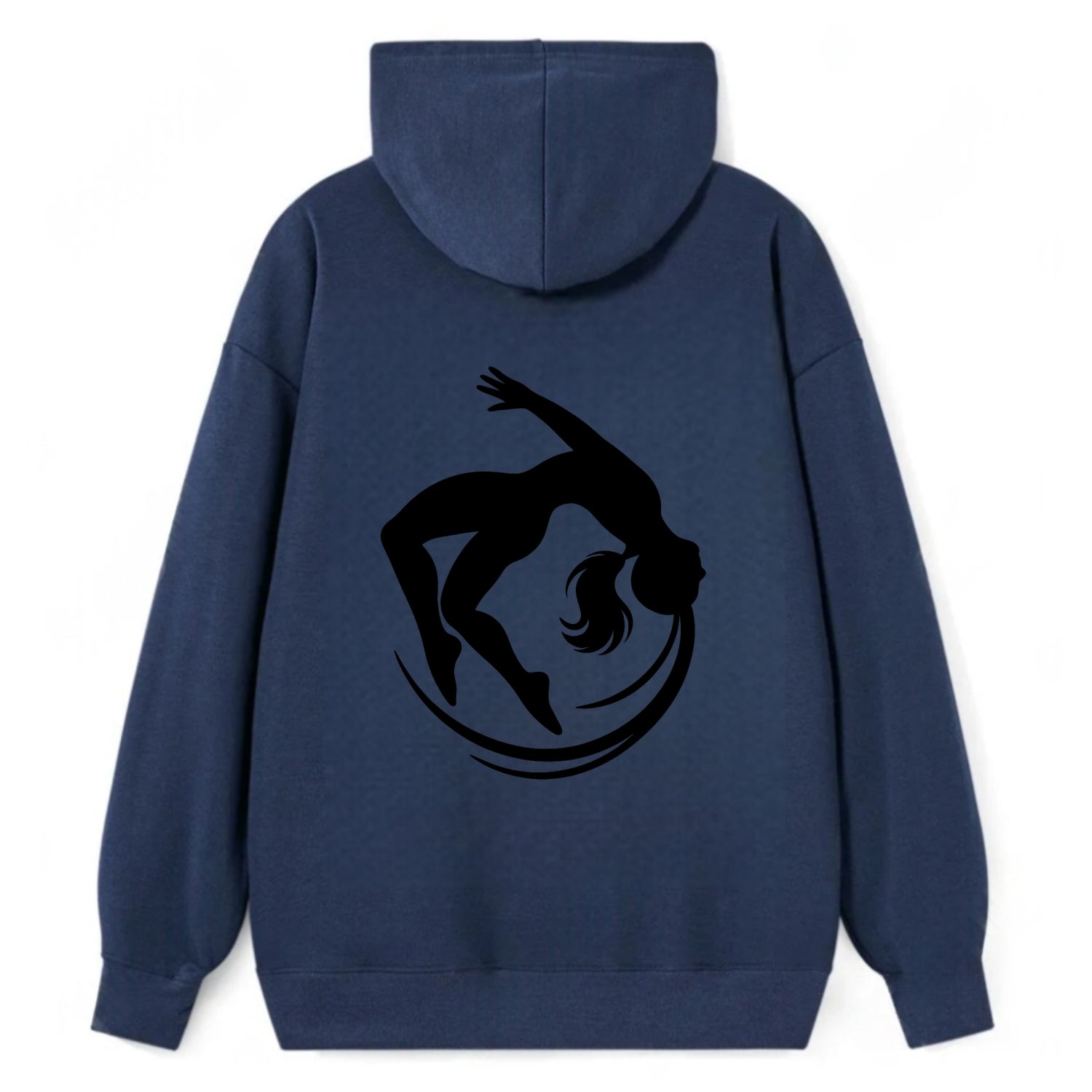 Gymnast mid-backflip rotation - Classic Pullover Hoodie - Navy
