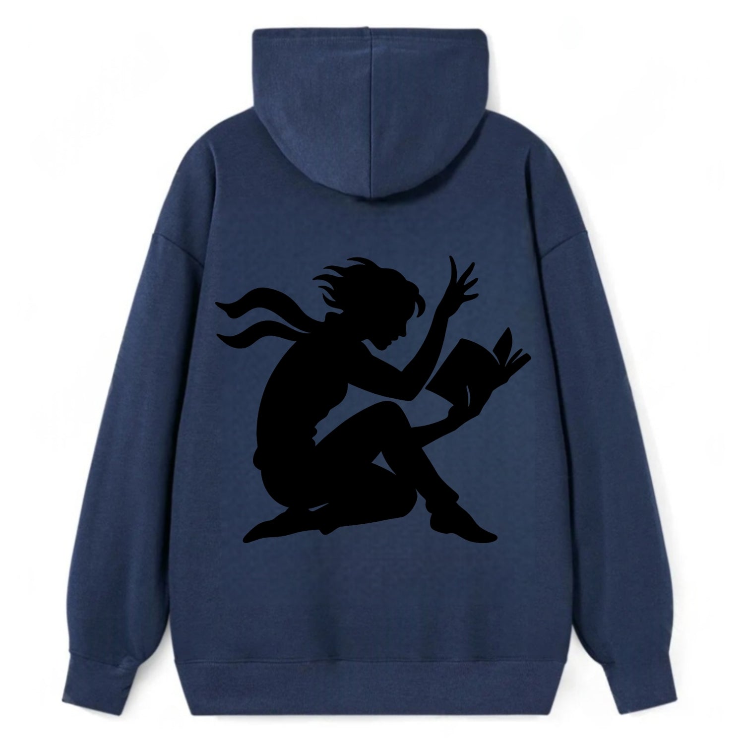 Reader lost in book moment - Classic Pullover Hoodie - Navy