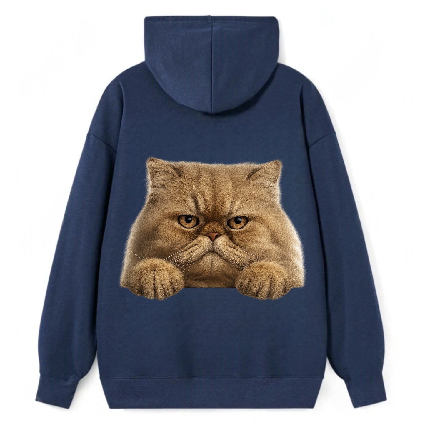 Persian Cat  - Classic Pullover Hoodie - Navy