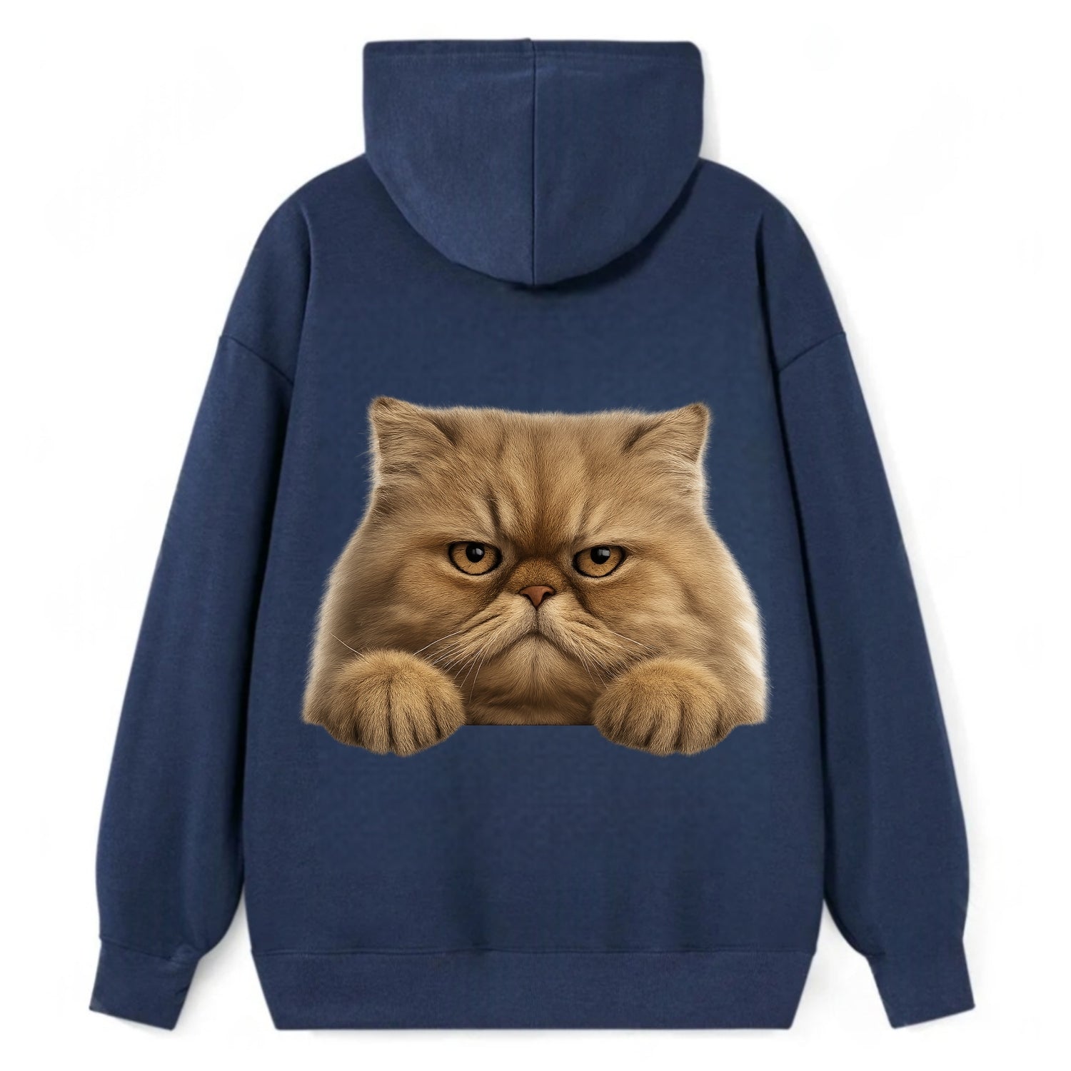 Persian Cat  - Classic Pullover Hoodie - Navy